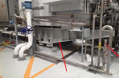 Generator Support Structure Beneath Installed Equipment