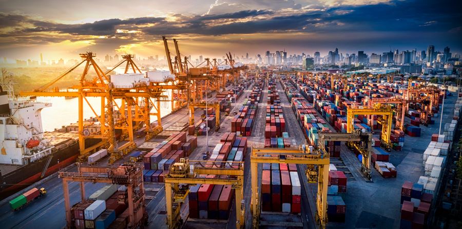 Marine Cargo Ship Yard