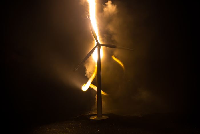 Lightning Damage to Wind Turbine