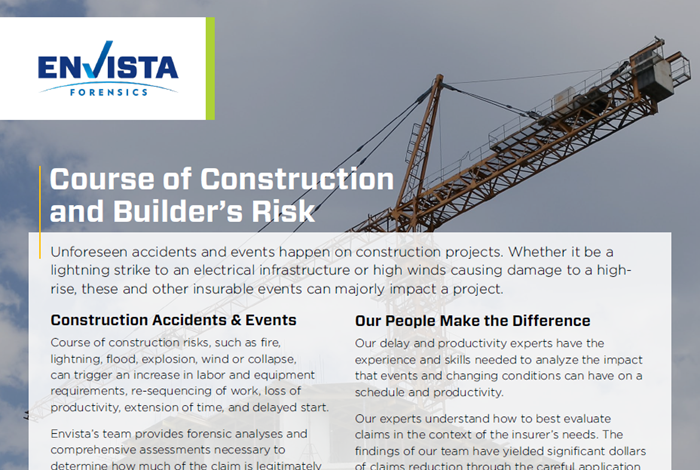 Course of Construction and Builder's Risk