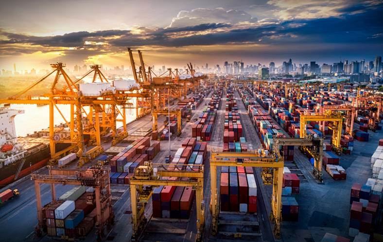 Marine Cargo Ship Yard