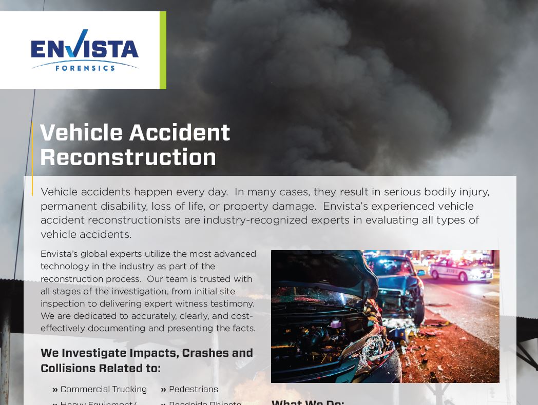 Vehicle Accident Reconstruction