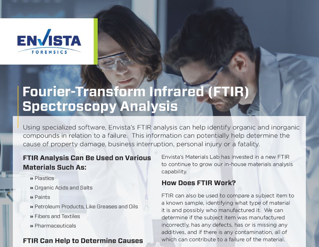Fourier-Transform Infrared (FTIR) Spectroscopy Analysis