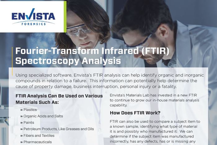 Fourier-Transform Infrared (FTIR) Spectroscopy Analysis