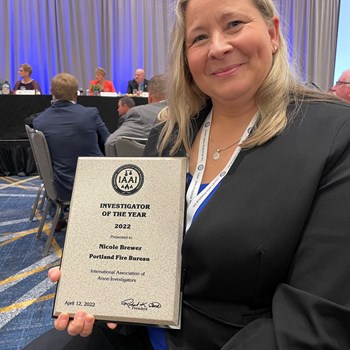 Nicole Brewer Named IAAI International Fire Investigator of the Year
