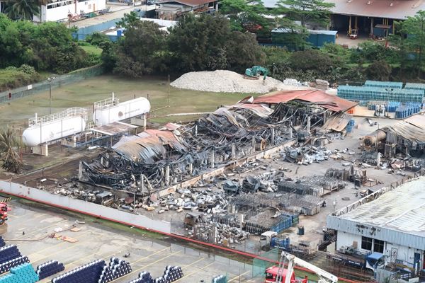 LPG Cylinder Gas Filling Plant Fire, Asia
