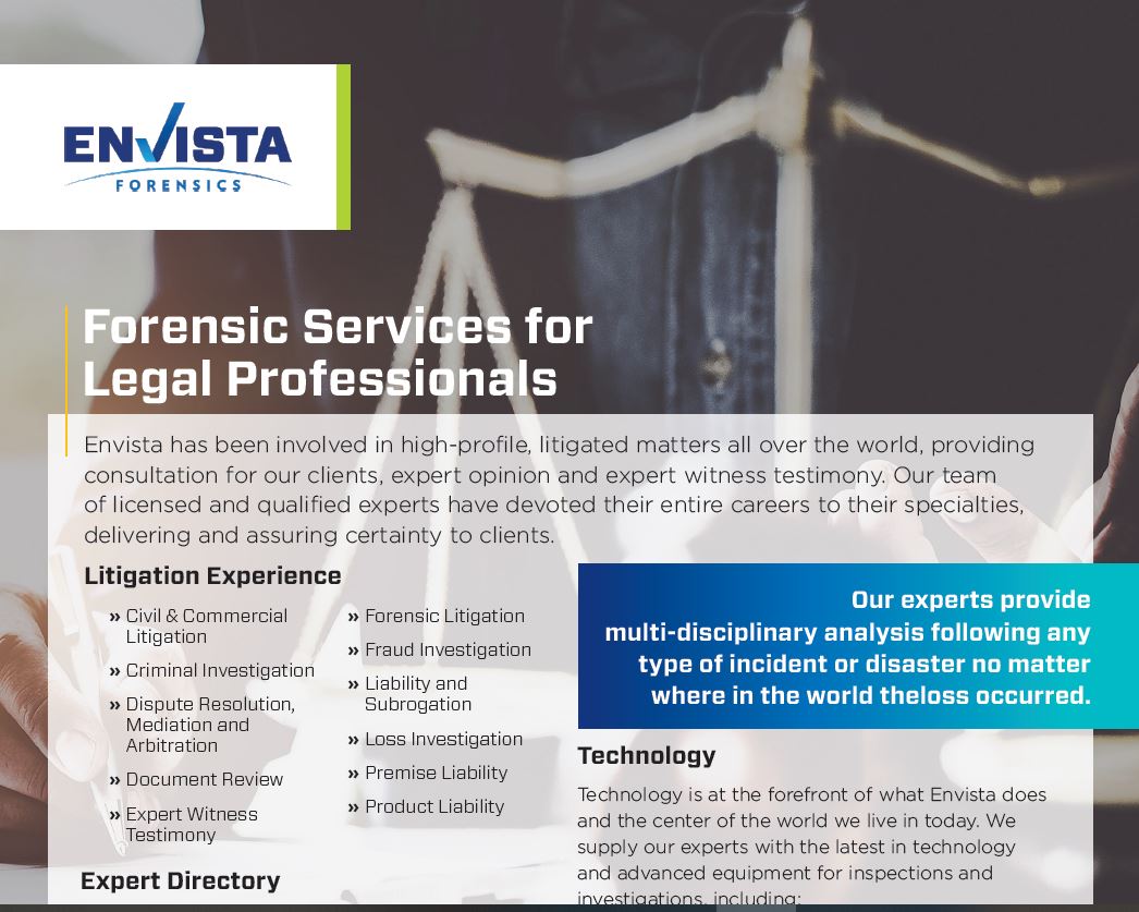 Forensic Services for Legal Professionals