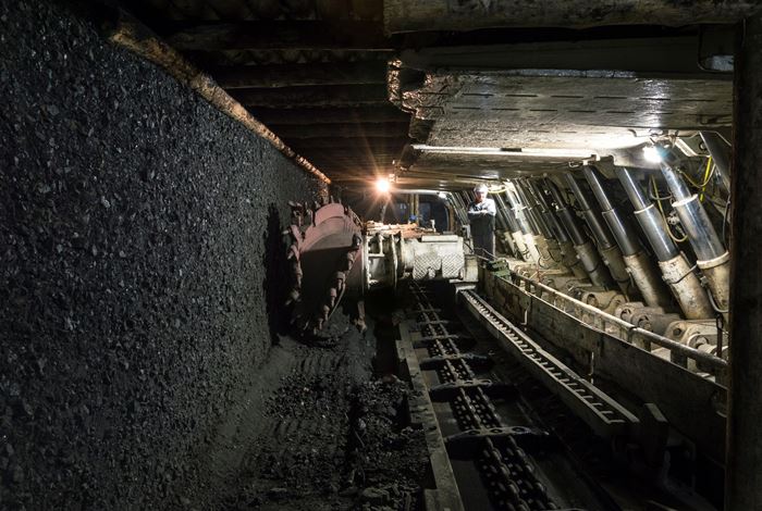 Coal Mining Equipment Damaged from Cave-In