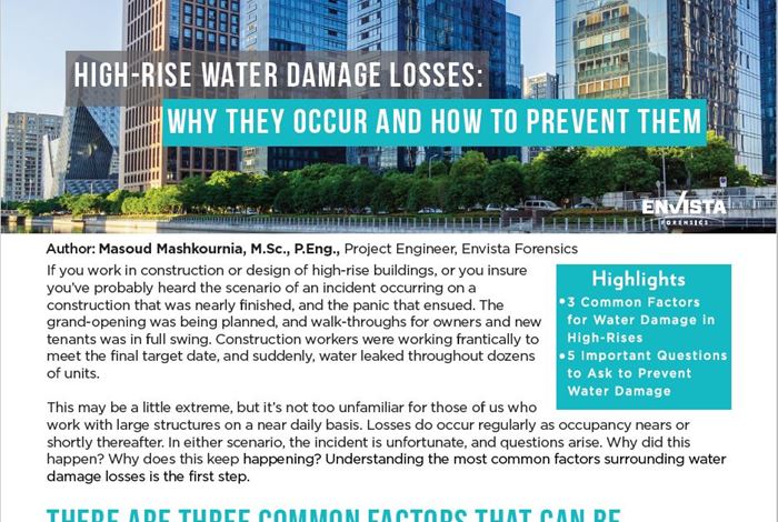 High-Rise Water Damage Losses