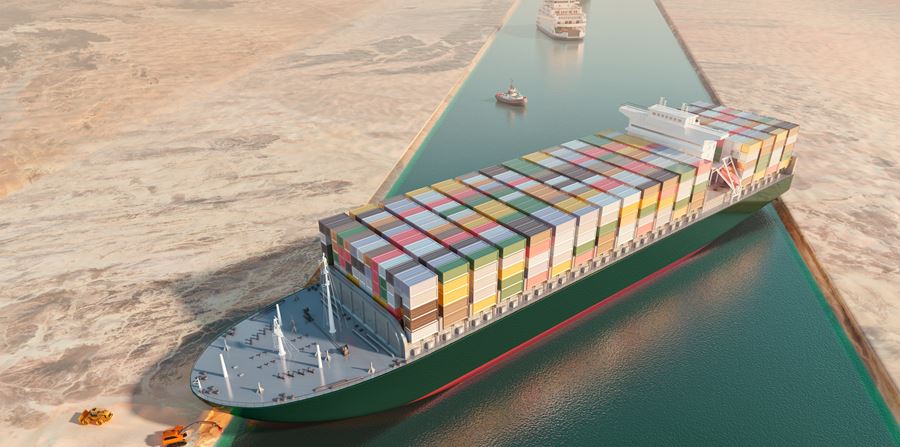 Ship Stuck In Suez Canal