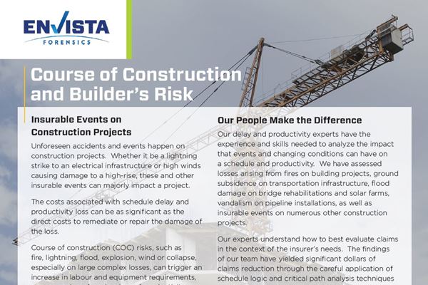 Course of Construction and Builder's Risk
