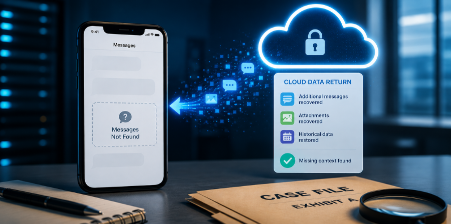 The Case of the Missing Texts: When the Cloud Saved the Day