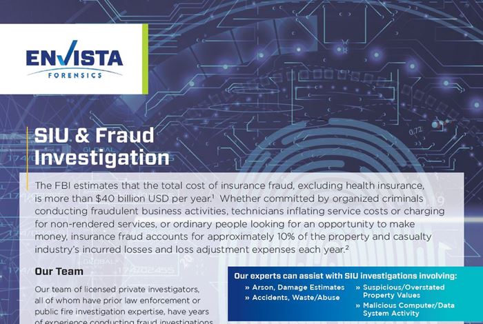 SIU & Fraud Investigation