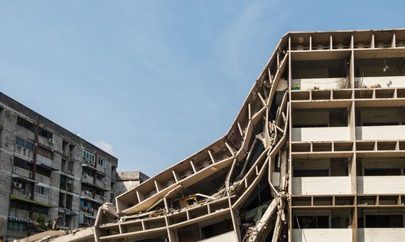 construction defect apartment building was collapse